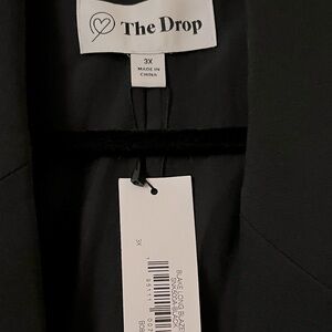 The Drop Women’s Blake Long Blazer - Black - size 3x - NWT